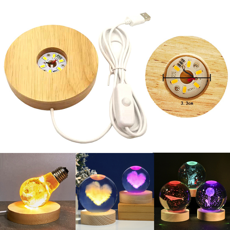 Resin Art Lamp - Espositore artistico in resina Base per