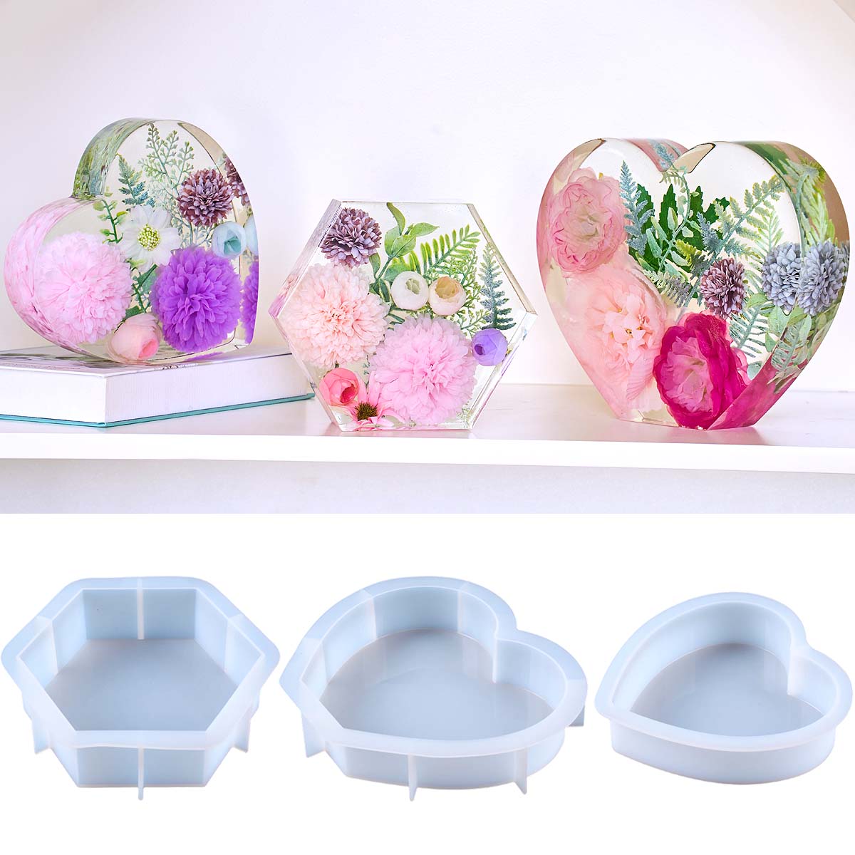 Resin Art Mold - Stampo in silicone grande a forma