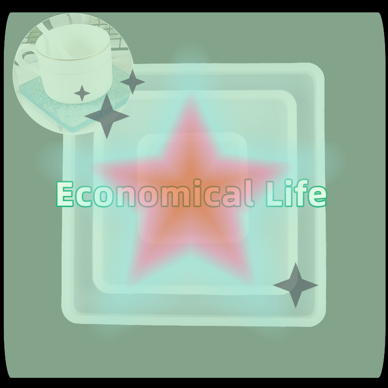 Coaster Mold Square - [MOA]Stampi quadrati in silicone per colata