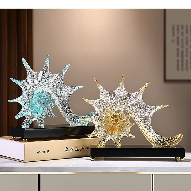 Resin Art Lamp - Scultura di stelle marine di lusso
