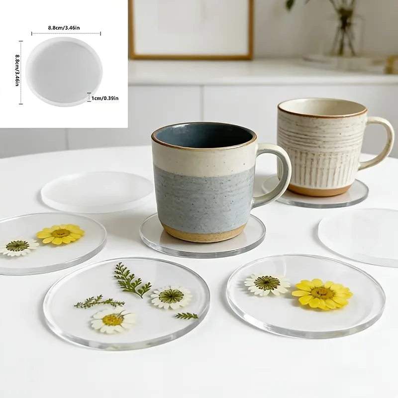 Coaster Mold Square - Nuovi Stampi in Silicone Rotondi e