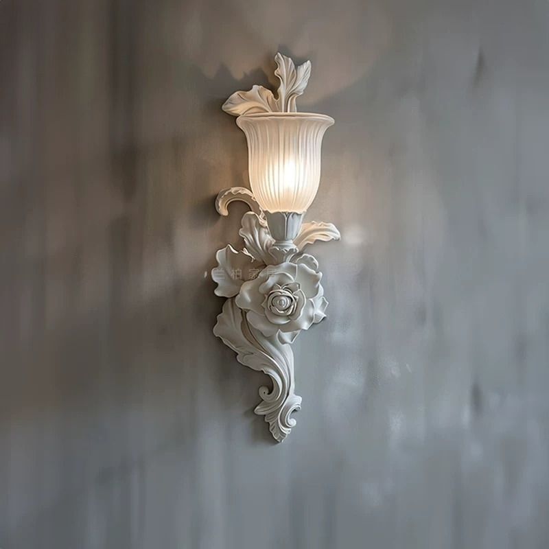 Resin Art Lamp - Lampada da parete francese, illuminazione artistica