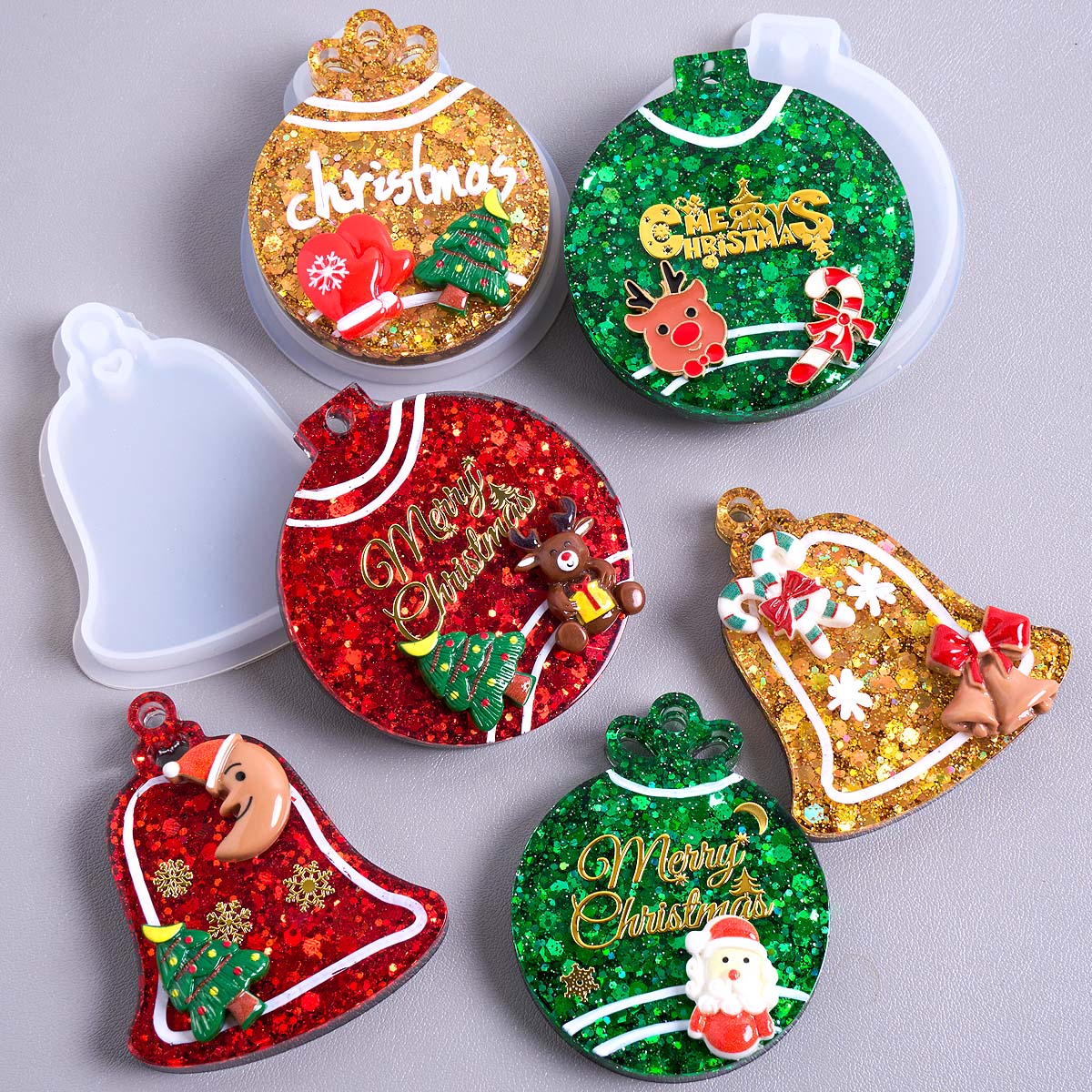 Resin Art Mold - Stampo in silicone con ciondolo etichetta