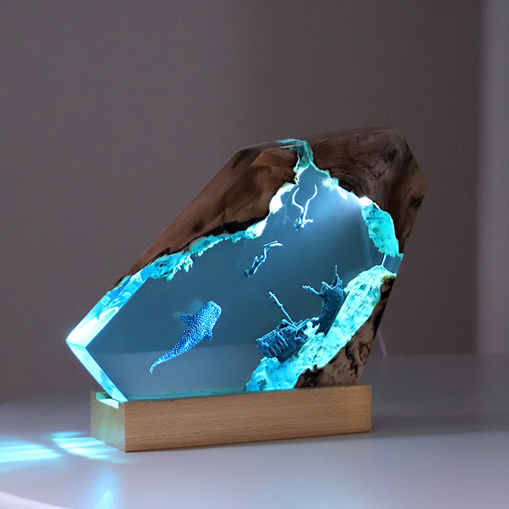 Resin Art Lamp - Nuovo creativo camera da letto interna