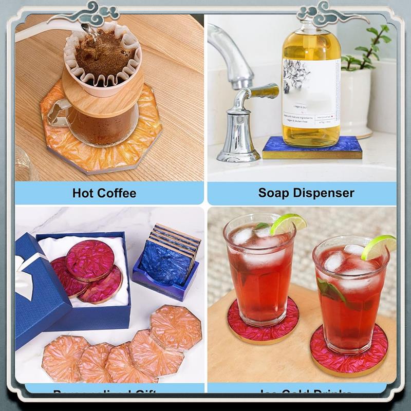 Coaster Mold Square - Stampi in resina per sottobicchieri durevoli