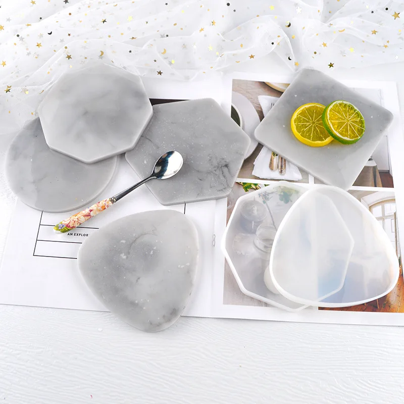 Coaster Mold Square - Stampo sottobicchiere geometrico multi-stile Triangolo Vassoio