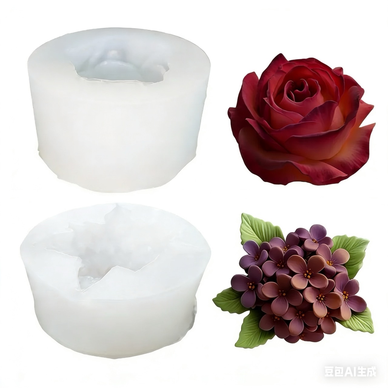 Resin Art Wedding Gift - 2 pezzi di stampi in silicone