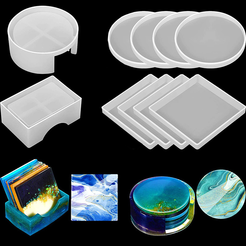 Coaster Mold Square - Stampo in silicone per sottobicchiere quadrato