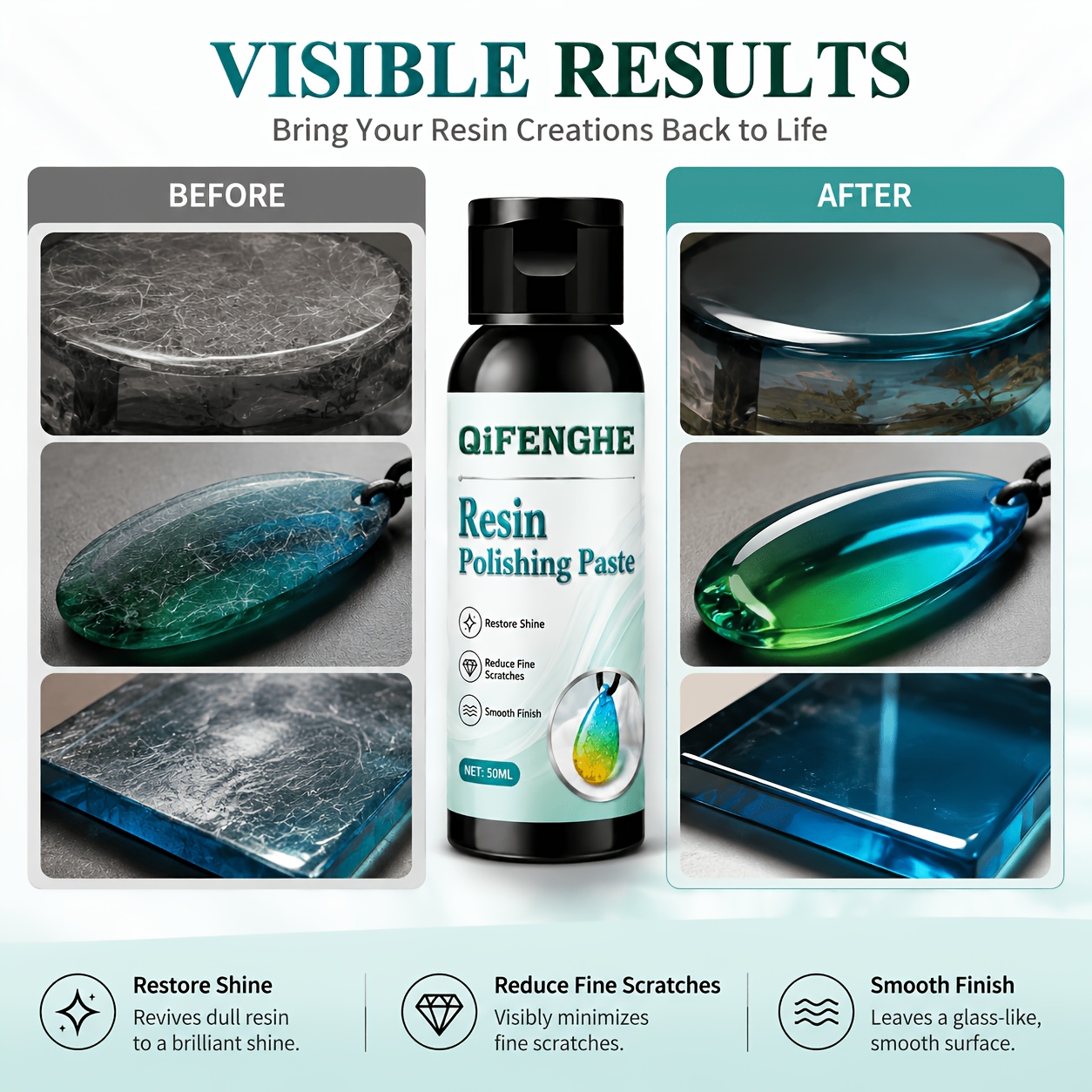 Resin Art Youtube - Composto lucidante e ripristinante per resina