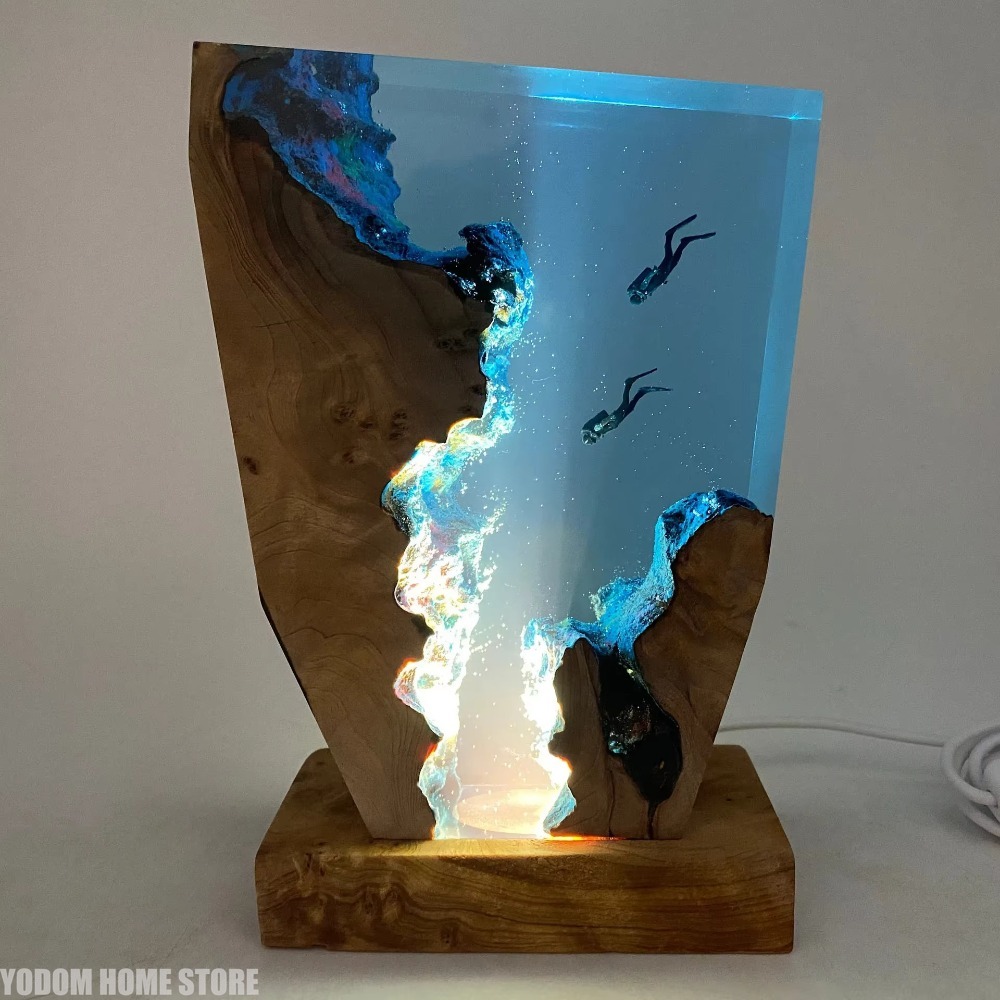Nuova Lampada da Tavolo in Res - Resin Art Lamp recensione e prezzo