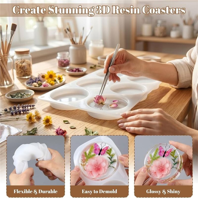 [ABFI!】 Stampi in resina per l - Coaster Mold Square recensione e prezzo