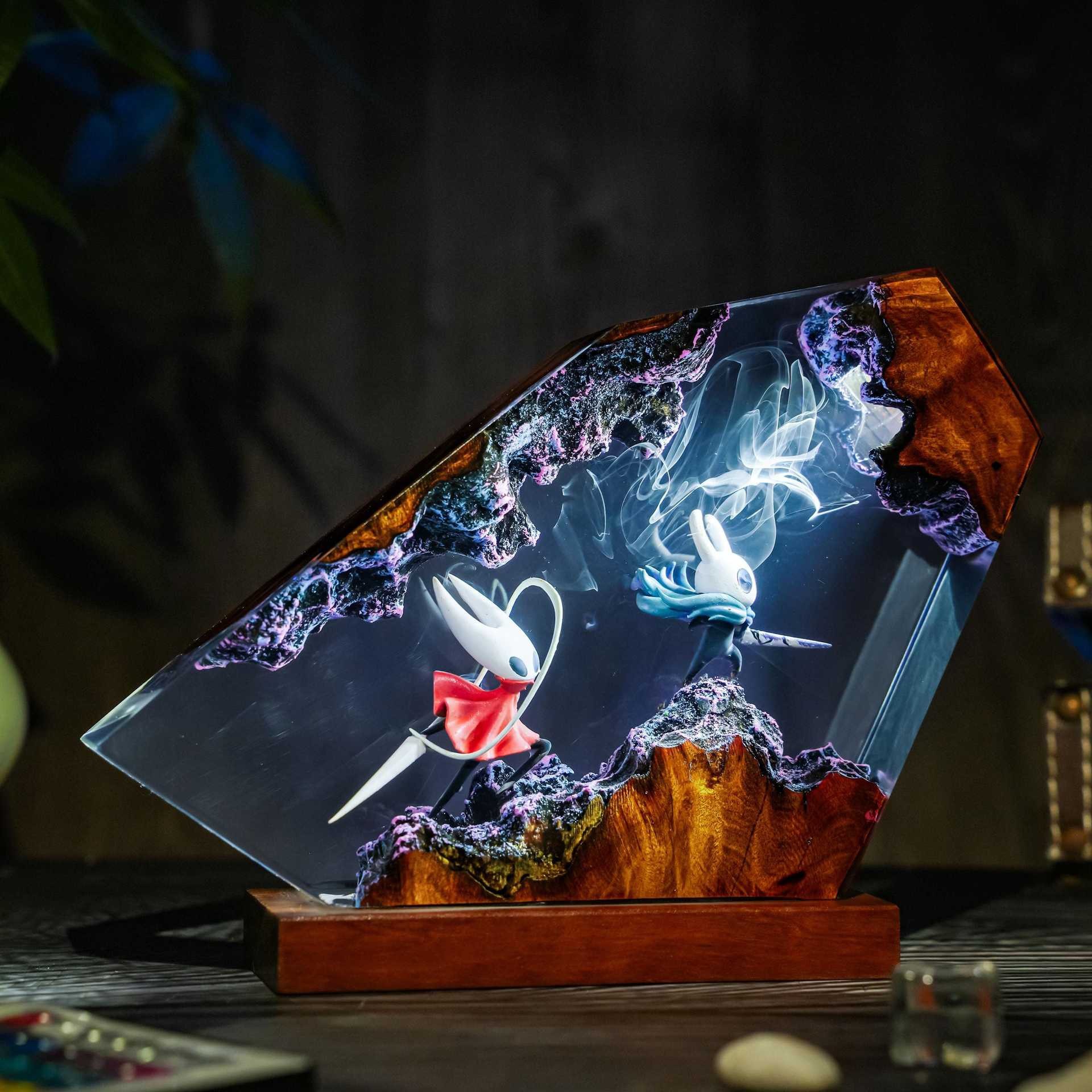 Lampada Notturna Cavaliere in  - Resin Art Lamp recensione e prezzo