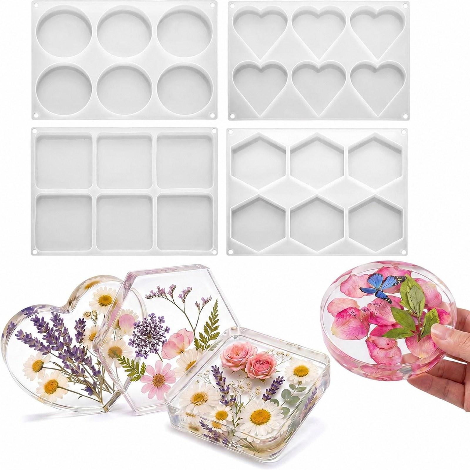 Set di 4 Stampi in Resina per  - Coaster Mold Square recensione e prezzo