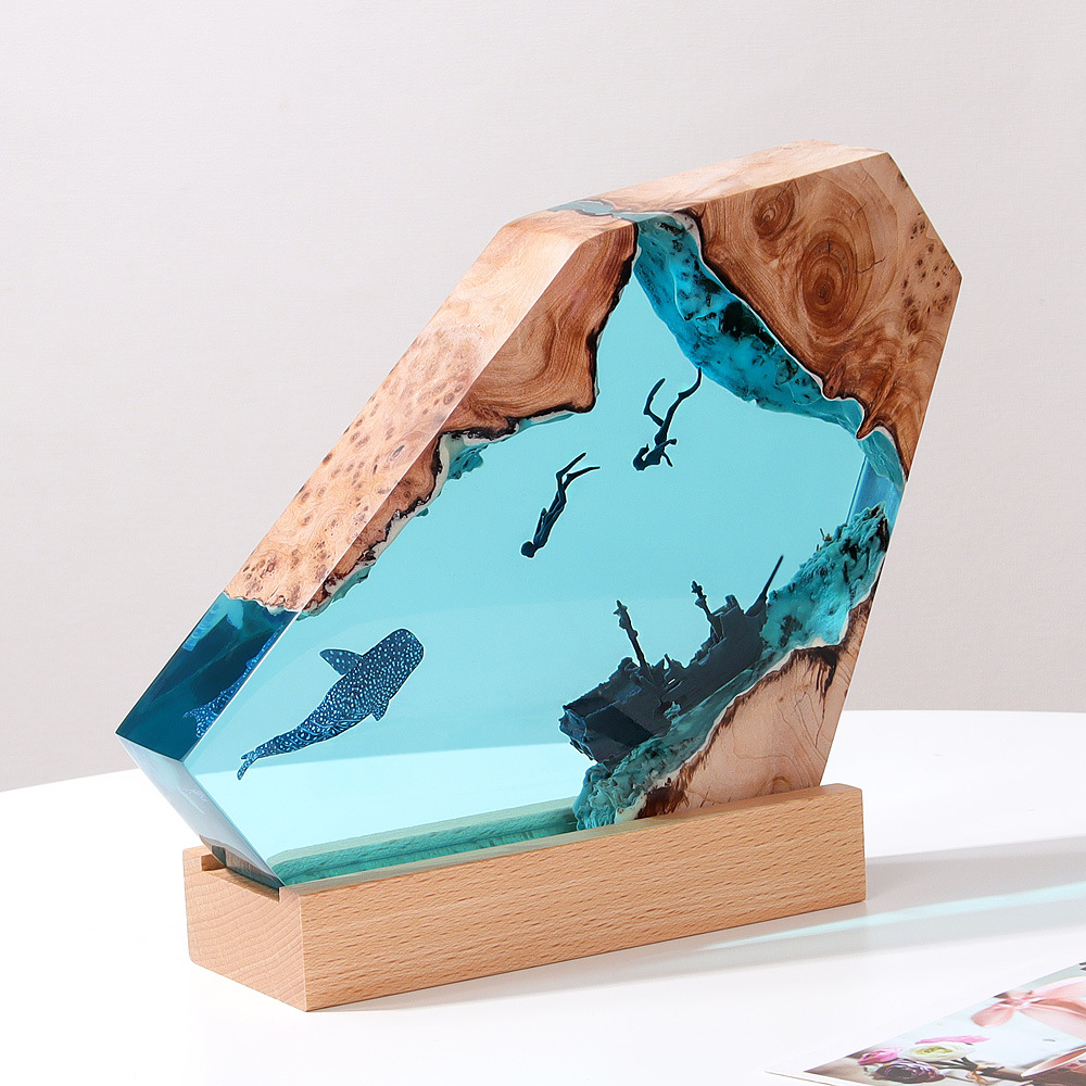 Nuovo creativo camera da letto - Resin Art Lamp recensione e prezzo