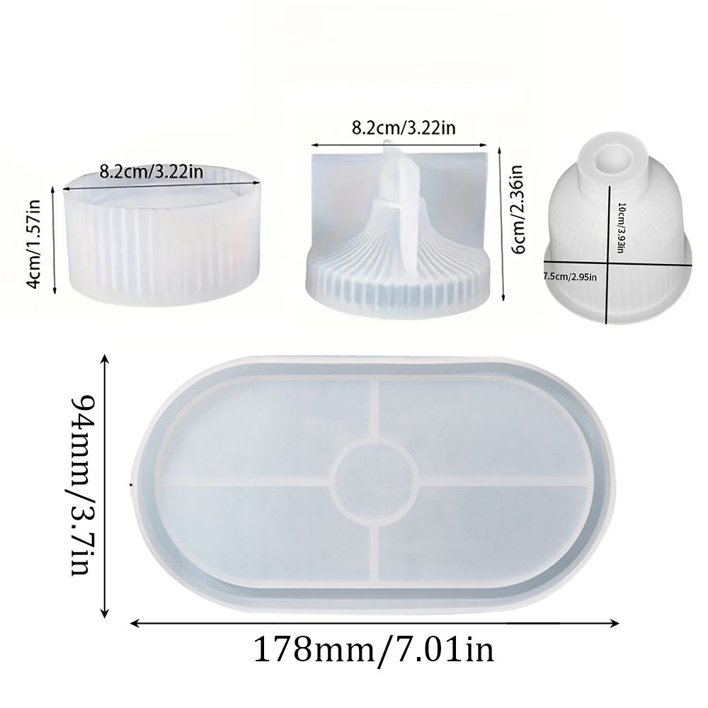 Stampi in silicone da 4 pezzi  - Resin Art Mold recensione e prezzo
