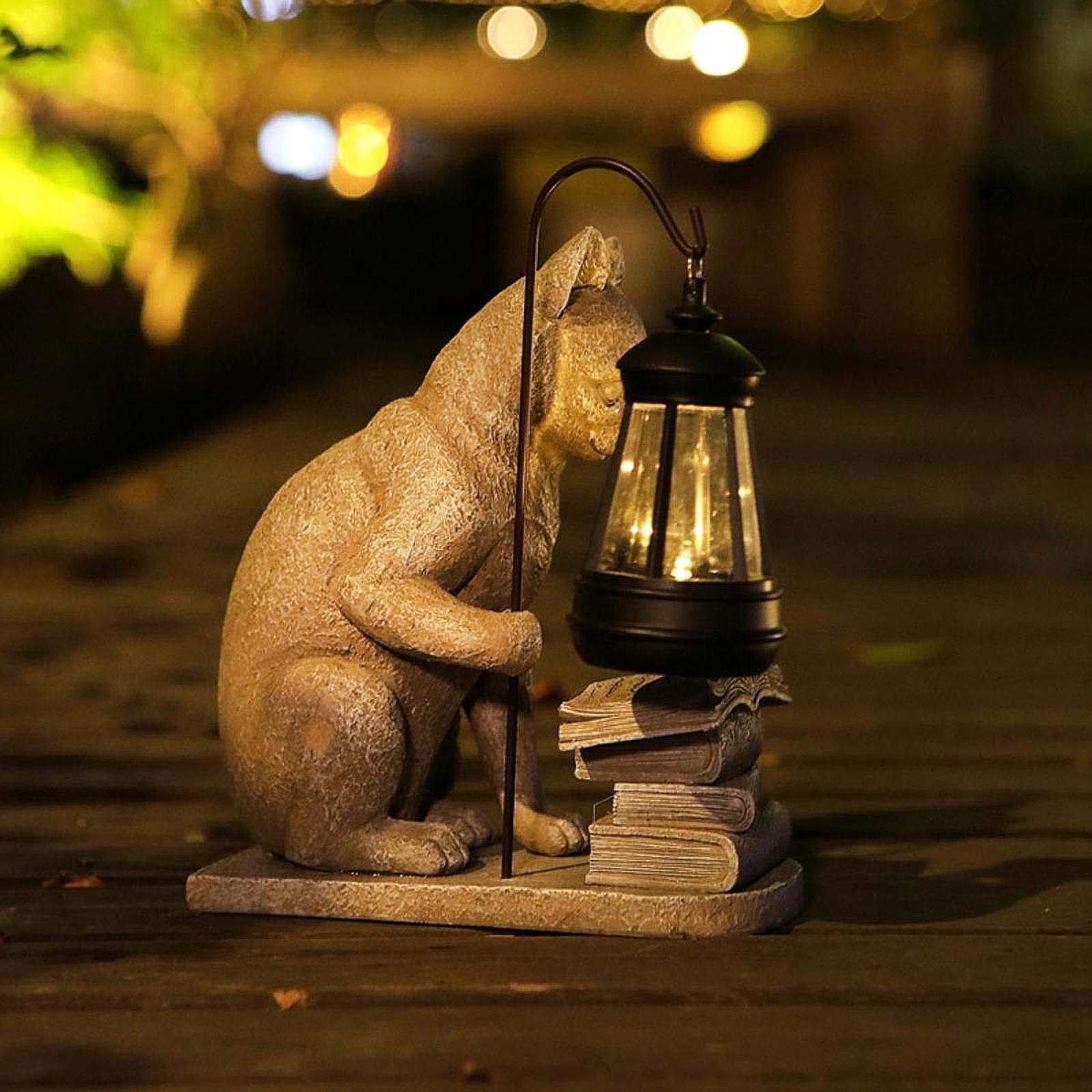Mini statua da giardino solare - Resin Art Lamp recensione e prezzo